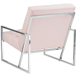 Acheter Beliani Fauteuil HARSTAD Velours Rose