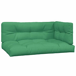 Maison Chic Lot de 3 Coussins Confort,Coussins de palette vert tissu -GKD81147