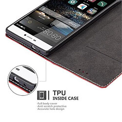 Cadorabo Coque Huawei P8 Etui en Rouge pas cher