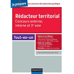 Rédacteur territorial : concours externe, interne et 3e voie : tout-en-un - Occasion