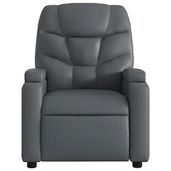 Avis vidaXL Fauteuil de massage inclinable Gris Similicuir