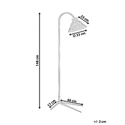 Avis Beliani Lampadaire en rotin ton naturel KERIAN