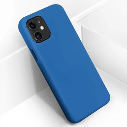 Avizar Coque iPhone 11 Silicone Semi-rigide Mat Finition Soft Touch Bleu foncé