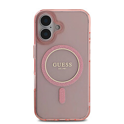 Guess Maroquinerie GUESS Coque iPhone 16 MagSafe - Rose