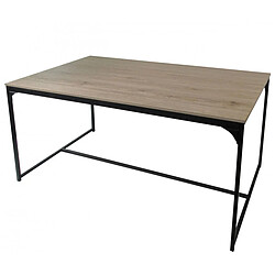 LOFT TABLE A MANGER EN BOIS AVCE STRUCTURE EN METAL NOIR 150X80XH75CM+Urban Living