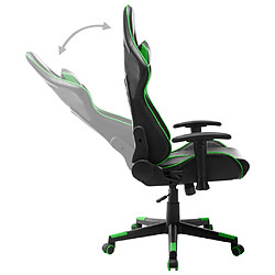 Acheter vidaXL Chaise de jeu Noir et vert Cuir artificiel