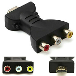 Universal Adaptateur audio/vidéo HDMI mâle à 3 RCA femelle composite AV