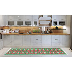 Alter Chemin de cuisine, 100% Made in Italy, Tapis résistant aux taches avec impression numérique, Chemin de roulement antidérapant et lavable, modèle de Noël - Carmella, cm 280x52