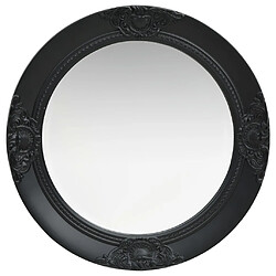 vidaXL Miroir mural style baroque 50 cm noir