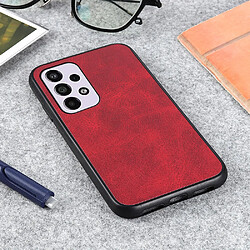 Coque en TPU + PU rouge pour votre Samsung Galaxy A33 5G