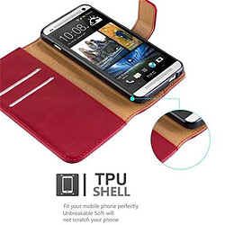 Avis Cadorabo Coque HTC ONE M7 Etui en Rouge