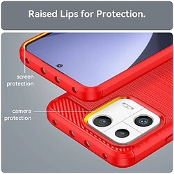 Avis Htdmobiles Coque pour Xiaomi 13 5G - housse etui silicone gel carbone + film ecran - ROUGE