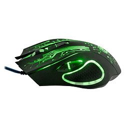 Avis Wewoo Souris noir pour Ordinateur PC Portable USB 6 Boutons 5000 DPI Filaire Multi Couleur LED Optique Gaming Mouse