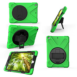 Wewoo Housse Coque Pour Galaxy Tab A 10.1 ?2019? T510 / T515 Rotation à 360 degrés PC + étui de protection en silicone avec support et dragonne vert clair