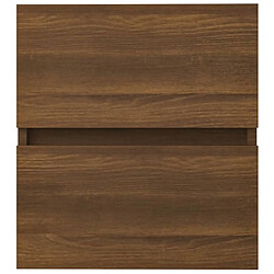 Acheter vidaXL Armoire d'évier Chêne marron 41x38,5x45 cm Bois d’ingénierie