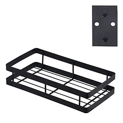 Wewoo Support de rangement pour assaisonnement mural cuisinesans poinçon25 cm noir