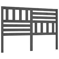 Maison Chic Tête de lit scandinave pour lit adulte,Meuble de chambre Gris 166x4x100 cm Bois massif de pin -MN11565