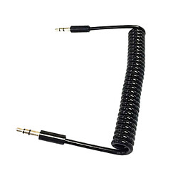 3.5mm 3 pôles mâle vers mâle m / m jack audio stéréo aux printemps câble 1m pas cher