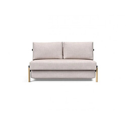 Inside 75 Canapé convertible CUBED SIGNY chêne blanc couchage 140 cm Weda Sable