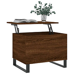 Avis Maison Chic Tabls basse,Table Console pour salon Chêne marron 60x44,5x45 cm Bois d'ingénierie -MN78044