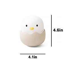 Avis Nw 1776 Eggshell Chicken Lights Bedroom Lamp, Creative Energy Saving Bedside Mini Baby Night Light, Feeding Charging with Sleeping Light