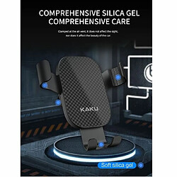 iKAKU KSC-256 Support universel de grille d'air de voiture pour téléphone noir pas cher