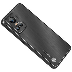 Coque en TPU + alliage d'aluminium anti-rayures pour votre Realme GT Neo3 - noir