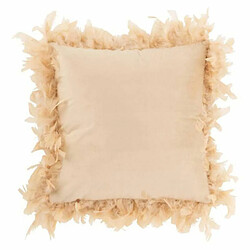 Paris Prix Coussin Déco Plumes 45cm - Rose Beige