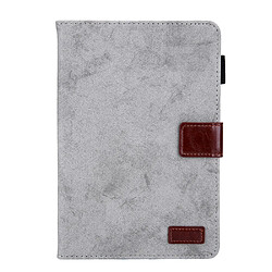 Etui en PU avec support et porte-cartes gris pour votre Apple iPad mini (2021)