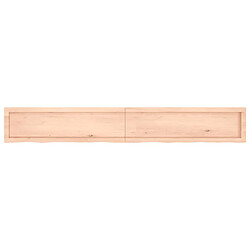 Acheter vidaXL Étagère murale 200x30x(2-6) cm bois de chêne massif non traité