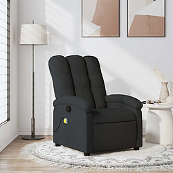 vidaXL Fauteuil de massage inclinable Noir Tissu