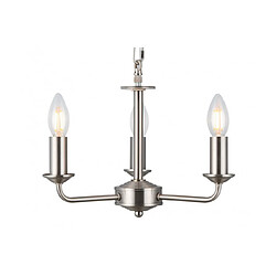 Acheter Luminaire Center Suspension Banyan Nickel satiné 3 ampoules 34cm