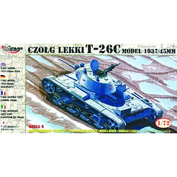 Leichter Panzer T-26 C Modell 1937 mit 45 mm Kanone- 1:72e - Mirage Hobby