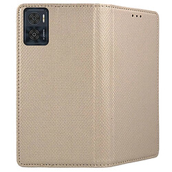 Acheter Htdmobiles Housse pour Motorola Moto E22 / E22i - etui coque pochette portefeuille + film ecran - OR MAGNET