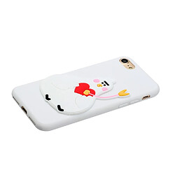 Coque en TPU + PU poupée animale enduite poussin pour votre Apple iPhone 7/8 4.7 pouces