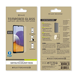 Muvit Protection d'écran pour Samsung Galaxy A03s / A03 Anti-rayures Transparent