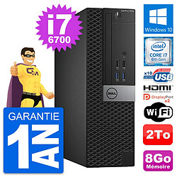 PC Dell OptiPlex 5040 SFF Intel i7-6700 RAM 8Go Disque 2To HDMI Windows 10 Wifi - Occasion