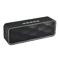 Universal Haut-parleur Bluetooth de YH-Waterroooth 20W, haut-parleur Bluetooth portable TWS, subwoofer et stéréo bruyant, 36 heures de jeu (gris)