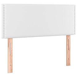 Acheter Maison Chic Tête de lit moderne à LED lumineuse pour chambre - Décoration de lit Blanc 90x5x78/88 cm Similicuir -MN70128