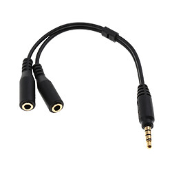 Acheter Adaptateur Conversion Câble Microphone Casque Mâle à Femêlle Répartiteur