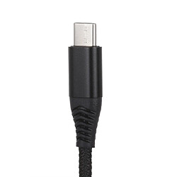 Wewoo Cable Câble de données chargement style tissé type C (noir)