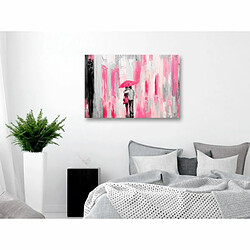 Paris Prix Tableau Imprimé Umbrella in Love Wide Pink 60 x 90 cm