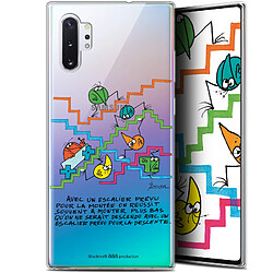 Caseink Coque Pour Samsung Galaxy Note 10+ / Plus (6.8 ) [Gel HD Collection Les Shadoks ? Design L'escalier - Souple - Ultra Fin - Imprimé en France]