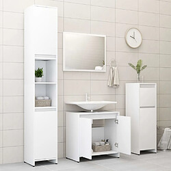 Acheter Maison Chic Armoire de Bain | Ensemble de 3 meubles salle de bain Blanc Aggloméré -GKD71211