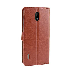 Avis Wewoo Housse Coque en cuir à rabat horizontal Retro Crazy Horse Texture pour Nokia 3.1 Cavec support et logements carteset cadre photo Marron