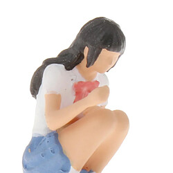 Avis 1:64 Painted People Miniture Scènes Figurine Poupée Squat Blanc