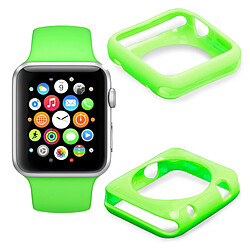 Duragadget Coque de protection VERT pour Apple Watch (iWatch) montre écran 42mm