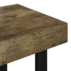 Acheter vidaXL Table basse Marron foncé et noir 90x45x40 cm MDF et fer