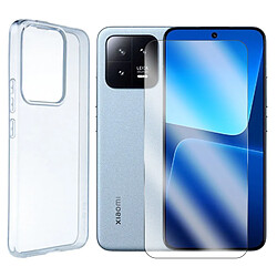 Coque souple transparente + Lot de 2 verre trempé pour Xiaomi 13 5G 6.36" - Visiodirect -