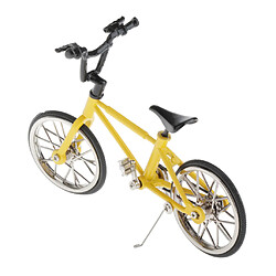 Acheter 1/16 Véhicules En Alliage Modèle De Vélo Modèle De Vélo De Montagne Home Decor Jaune